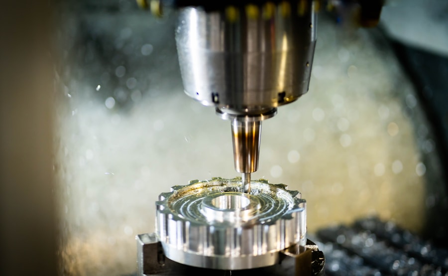 CNC freze işleme operasyonu